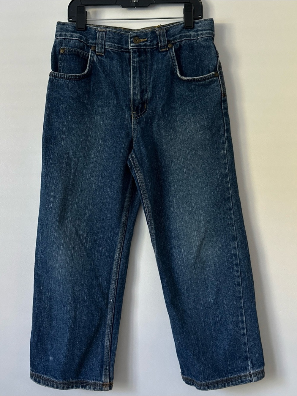 Vintage Y2K Timberland Boys Jeans Size 7 Baggy Wide Leg Skater Denim Logo